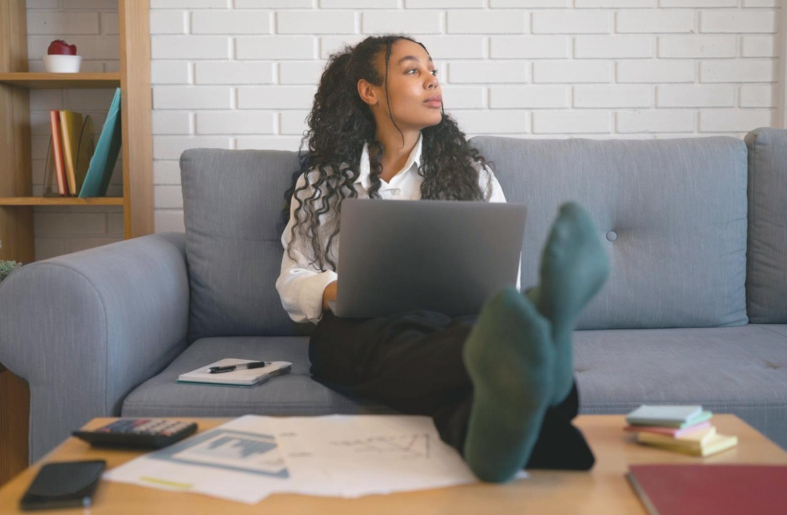 Business planning session with marketing strategy documents